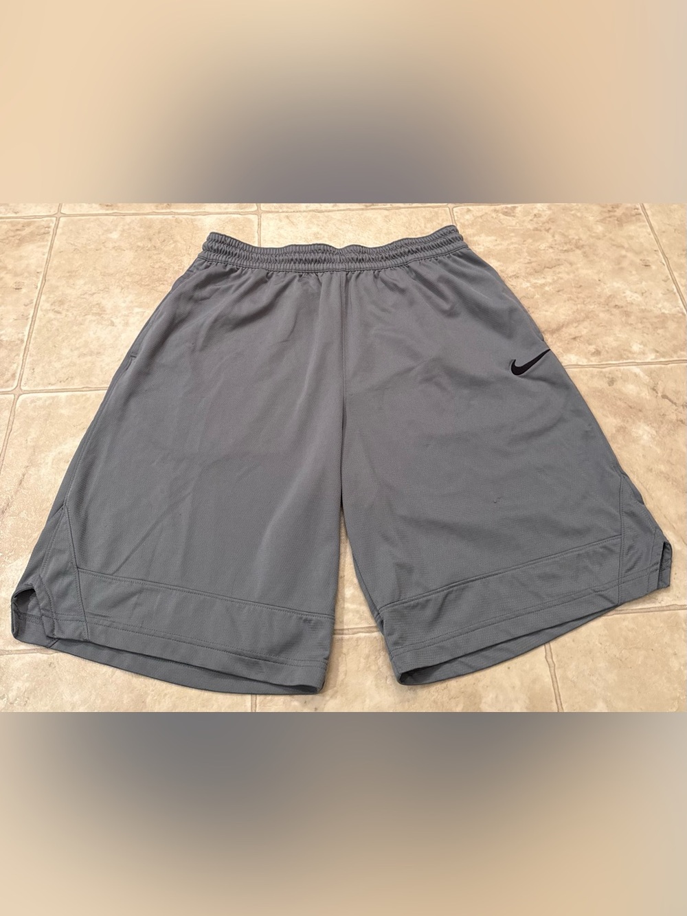 Nike Black Waistband Gray Dri-FIT Shorts